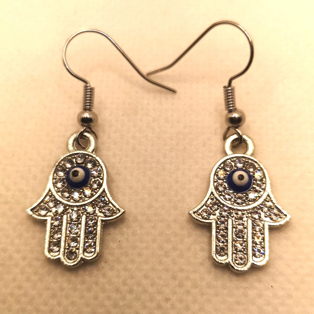 Hamsa hand earrings